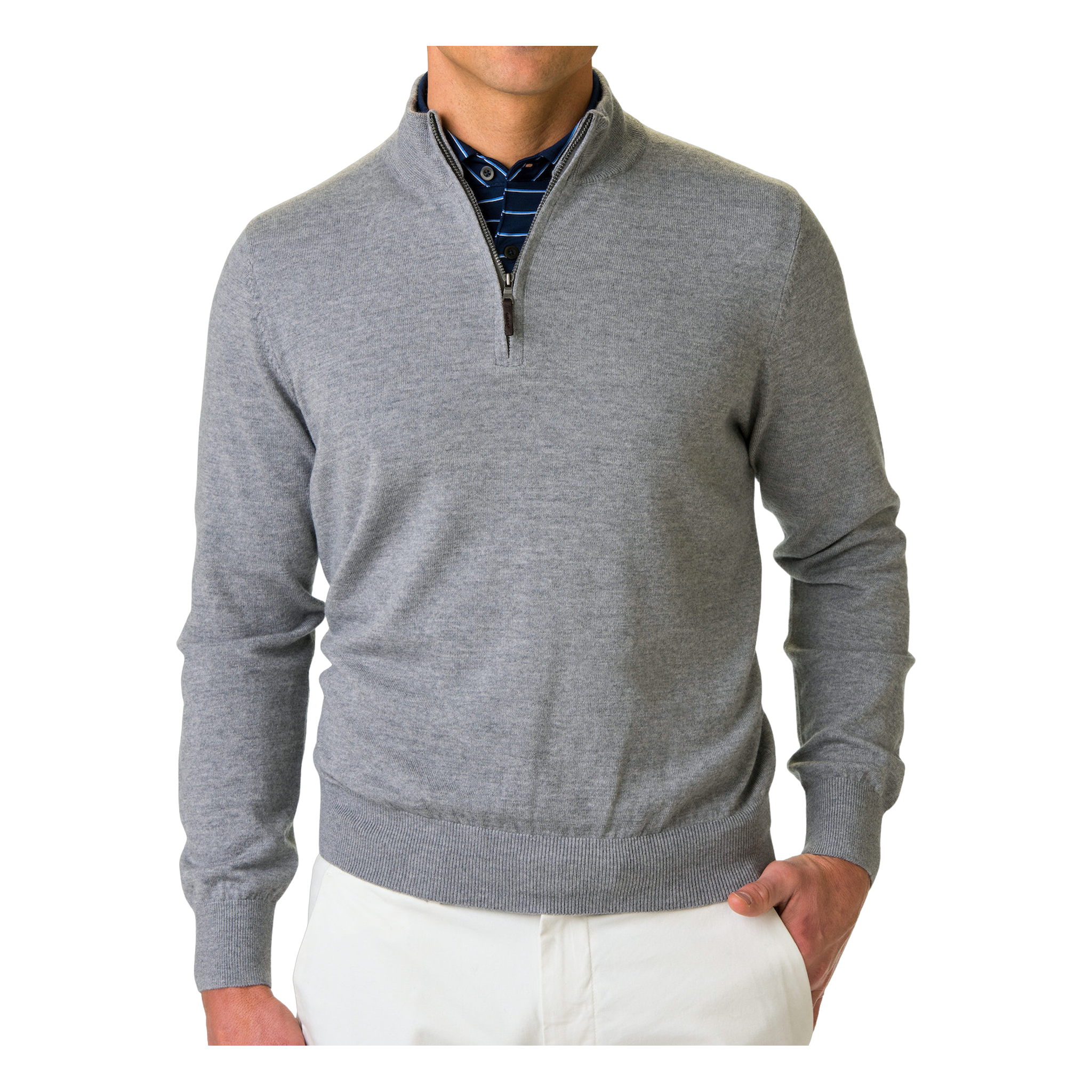 Baruffa Merino Long Sleeve 1/4 Zip Windshirt