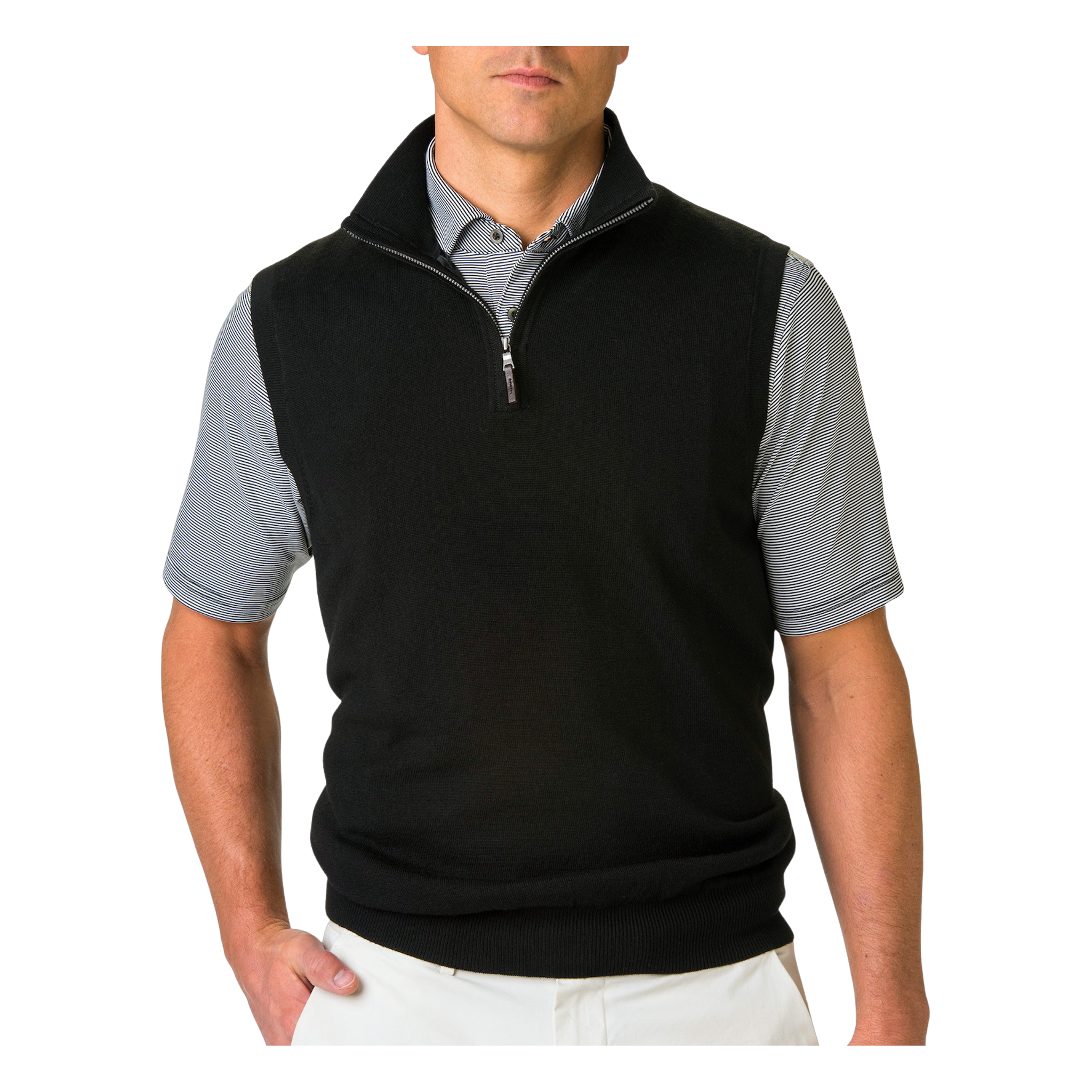 Baruffa Merino 1/4 Zip Windvest