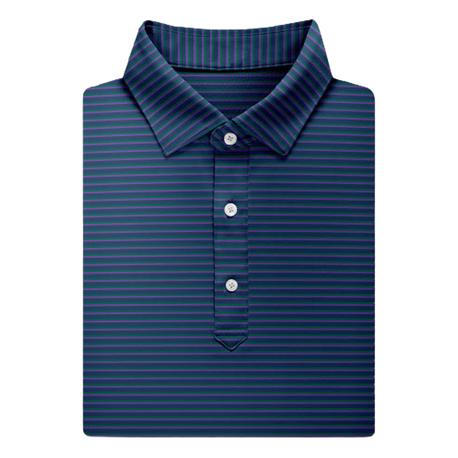 Clark Stripe Performance Polo