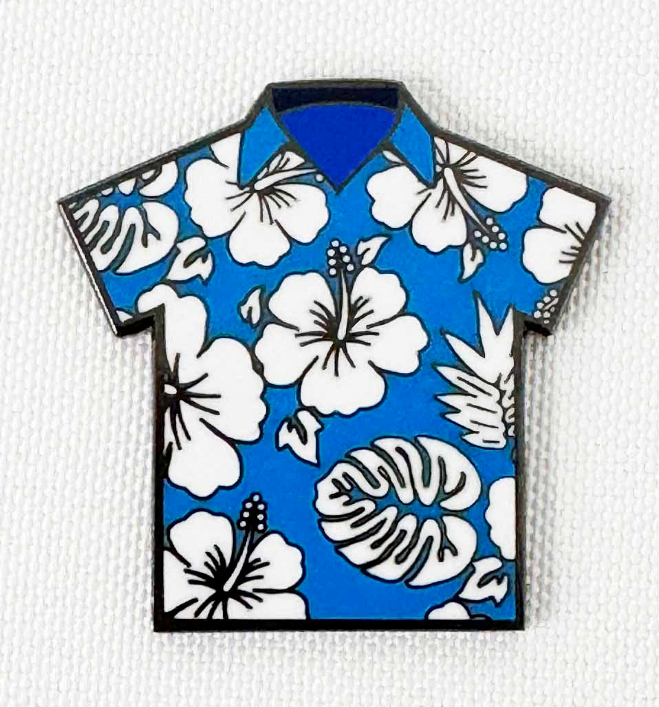 Aloha Shirt Golf Ball Marker