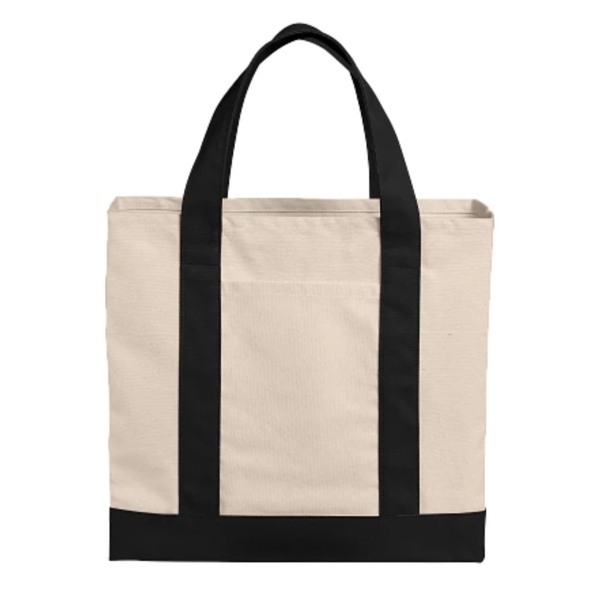 Cotton Canvas Two-Tone Tote