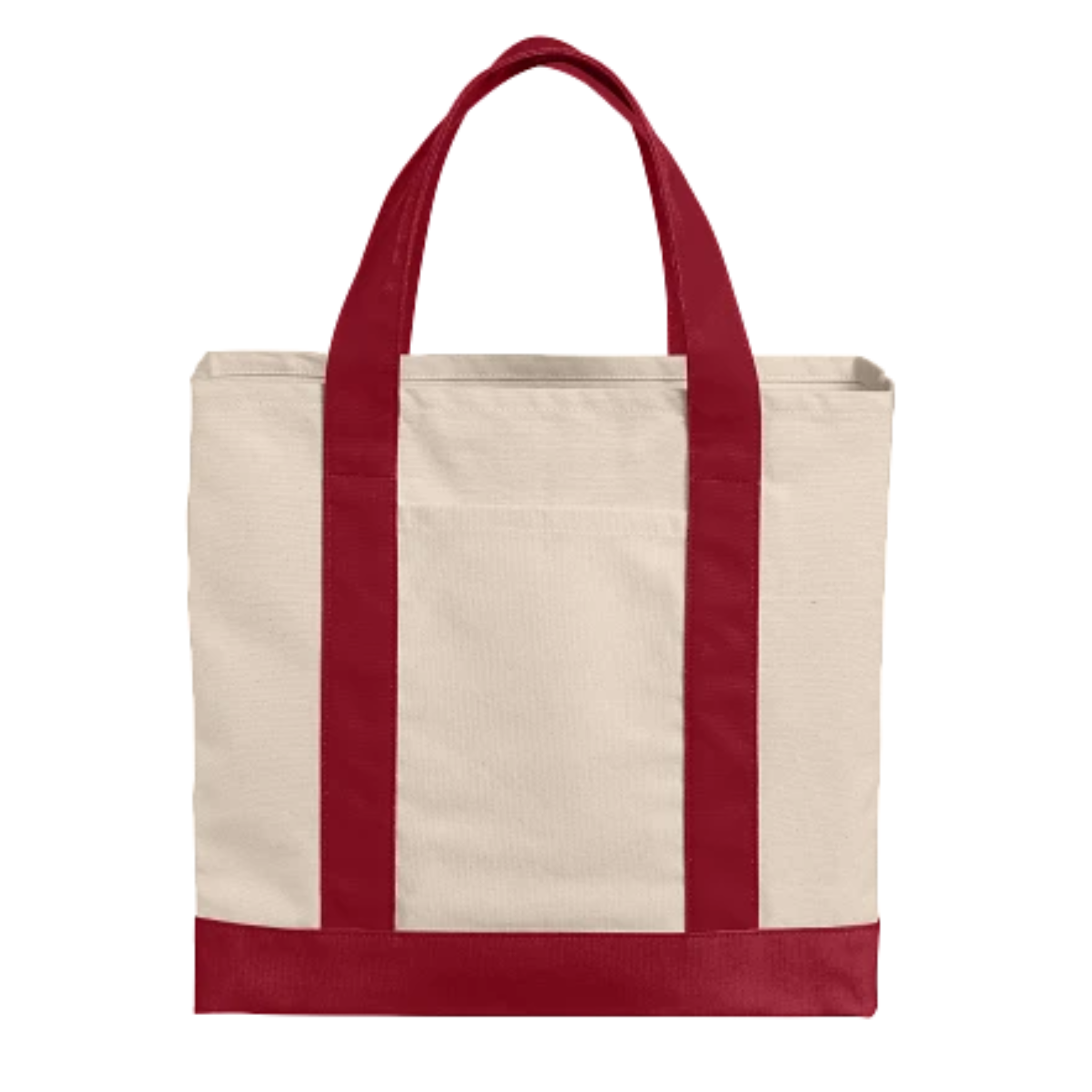 Cotton Canvas Two-Tone Tote