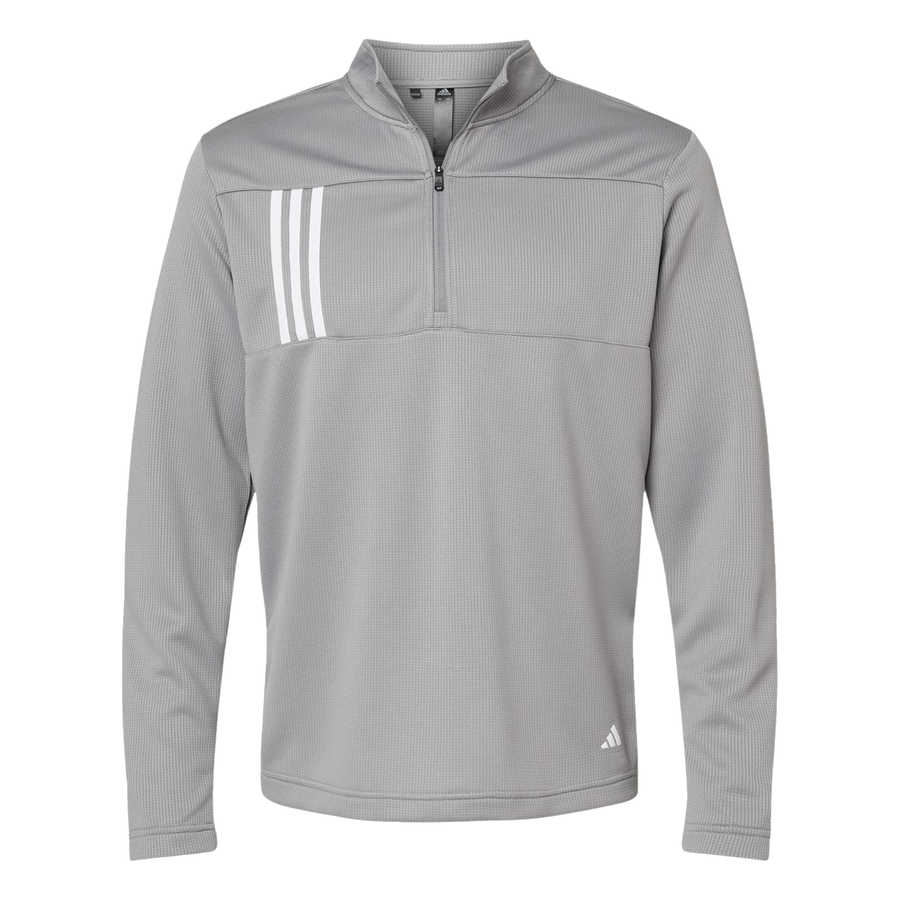 3-Stripes Double Knit Quarter-Zip Pullover